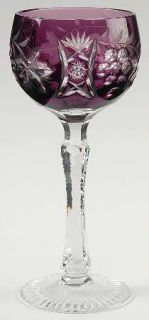 Beyer Crystal Bez1 Various Colors Amethyst Hock Wine   Various Colored Bowls, Cu