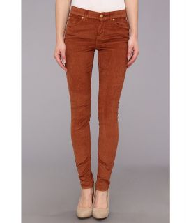 7 For All Mankind The Skinny w/ Contoured Waistband in Hazlenut Womens Casual Pants (Tan)