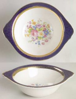 Salem Aristocrat Cobalt Blue Lugged Cereal Bowl, Fine China Dinnerware   Century