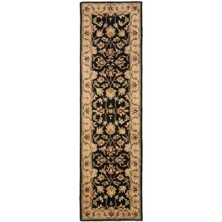 Handmade Heritage Kerman Black/ Gold Wool Rug (23 X 22)