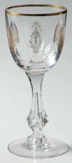 Tiffin Franciscan Palais Versailles Claret Wine   Stem #17594, Cut    Gold Encru