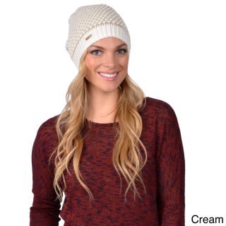 Calvin Klein Womens Two tone Slouch Beanie (53 percent polyester/35 percent acrylic/6 percent wool/6 percent metallicClick here to view our hat sizing guide)