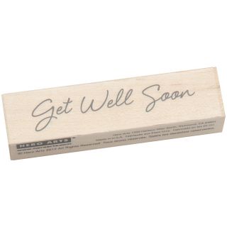 Hero Arts Little Greetings Get Well Soon Mounted Rubber Stamp