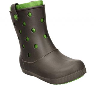 Womens Crocs Crocband Airy Boot   Espresso/Parrot Green Boots