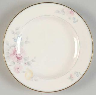 Pfaltzgraff Secrets Bread & Butter Plate, Fine China Dinnerware   Bone, Pink/Blu