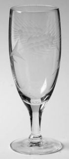 Javit Fine Wheat Juice Glass   Stem 160, Gray Cut Wheat