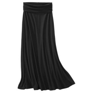 Merona Womens Convertible Knit Maxi Skirt   Black   M