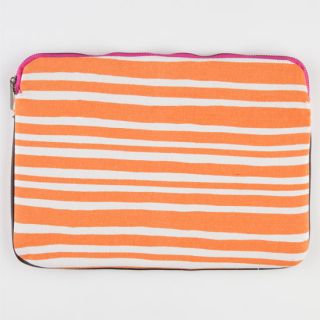 Striped Tablet Sleeve Tangerine One Size For Women 227940707