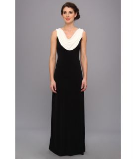 Calvin Klein Sequin Cowl Neck Gown Womens Dress (Black)