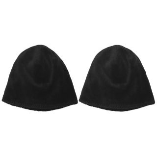 White Sierra Cozy Beanie Hat   Reversible Fleece (For Women)   BLACK R/BLACK ( )