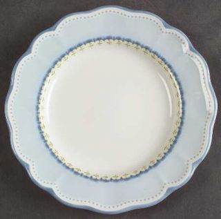 Lenox China Provencal Sky Bread & Butter Plate, Fine China Dinnerware   Blue Rim