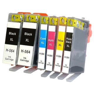 Remanufactured For Hp 564xl Cb321wn Cb323wn Cb324wn Cb325wn Ink Cartridge (pack Of 6) (Black/ cyan/ magenta/ yellowPrint yield 800 pages black, 450 pages color at 5 percent coverageNon refillableModel PIH 564XXL 21111 PKPack of Two (2) black, one (1) c