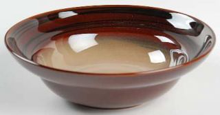 Farberware Cocoa Soup/Cereal Bowl, Fine China Dinnerware   Black Rings On Brown