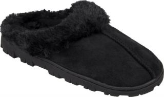 Childrens Journee Collection Sueded Lug Sole Slipper   Black Slippers