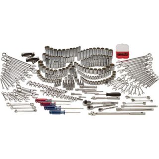 Klutch Mechanics Tool Set   305 Pc., 1/4in. , 3/8in.  and 1/2in. Drive, SAE