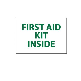 Nmc Vinyl Safety Sign   5X3   First Aid Kit Inside