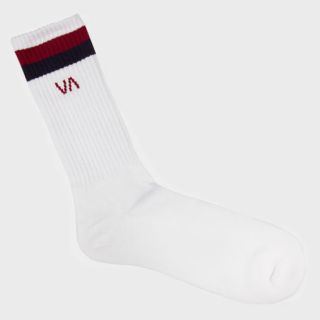 Beta Mens Crew Socks White Combo One Size For Men 176809167