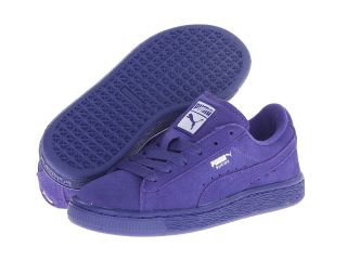 Puma Kids Suede Jr Girls Shoes (Purple)