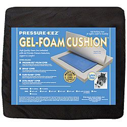 Hudson Pressure Eez Gel/ Foam 18 X 18 X 2 Inch Wheelchair Seat Cushion