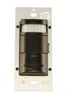 Leviton IPP151LE Motion Sensor, Decora ManualOn Occupancy Sensor Wall Switch, 1800W Black