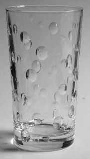 Cristal DArques Durand Celebration Highball Glass   Cut Dots, Smooth Stem, No T