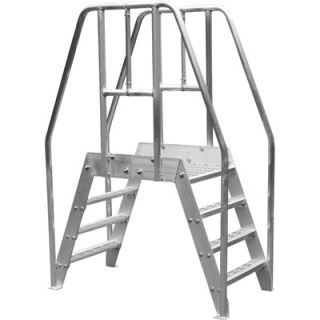 Bustin 32 In. Spacesaver Crossover Ladder   4 Steps, 500 Lb. Capacity, Model#