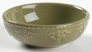  Athena Dark Green Individual Dip Bowl/Plate, Fine China Dinnerware   Da