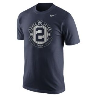 Nike Logo (MLB Yankees / Derek Jeter) Mens T Shirt   Navy