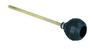 Carlisle 20 Toilet Plunger   Force Cup Suction, Wood Handle, Black