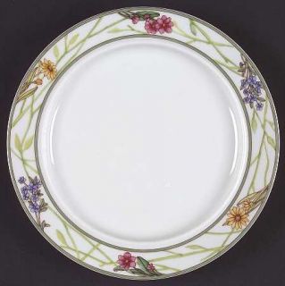 Dansk Cafe Floral Bread & Butter Plate, Fine China Dinnerware   Multicolor Flowe