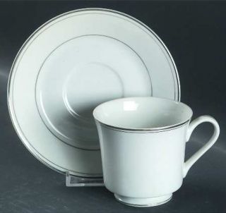 Fine China of Japan Simplicity Footed Cup & Saucer Set, Fine China Dinnerware  