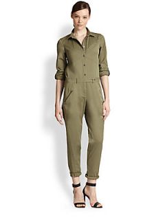 Marc by Marc Jacobs Samantha Twill Jumpsuit   Dusty Green