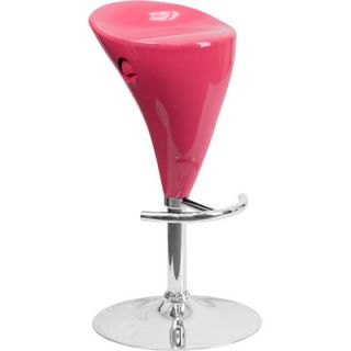 FlashFurniture Contemporary Plastic Adjustable Height Bar Stool CH TC3 81003 