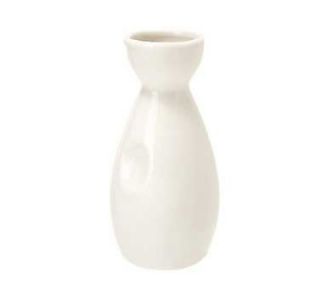 GET 5.25 in Tall Sake Bottle w/ 6 oz Capacity, White Porcelain