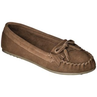 Womens Mossimo Supply Co. Genuine Suede Lark Moccasin   Brown 9