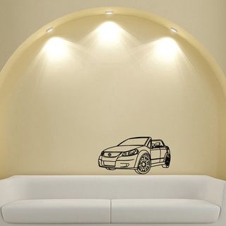 Machine Suzuki Convertible Vinyl Wall Decal (Glossy blackEasy to applyDimensions 25 inches wide x 35 inches long )