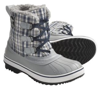 Sorel Tivoli Tweed Winter Pac Boots   Waterproof (For Women)   LIMESTONE/DRESS BLUE (5 )