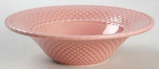 Bordallo Pinheiro Celebration Pink Coupe Soup Bowl, Fine China Dinnerware   Embo