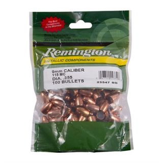 Remington Pistol Bullets   Remington 9mm 115 Gr Fmj Rn Bullets   100