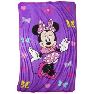 Disney Minnie Mouse Blanket   Purple
