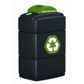 Commercial Zone Green Zone Recycling Top Waste Container 733199 Color Green