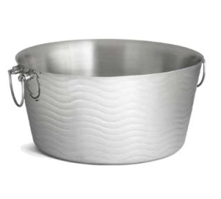 Tablecraft 19 Wave Beverage Tub   Double Wall, Stainless