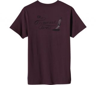 Mens Patagonia The Cleanest Line T Shirt   Whiskey Plum T Shirts