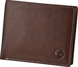 Mens Timberland Hot Milled Passcase   Brown Small Leather