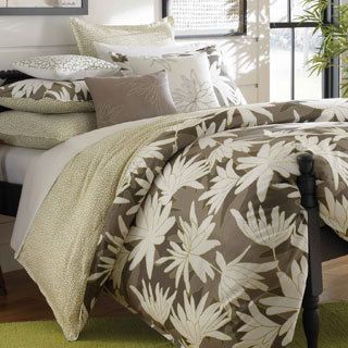 City Scene Ginger Lily Reversible Cotton Percale 3 piece Duvet Cover Set (GreenMaterials 100 percent cottonCare instructions Machine washableTwin DimensionsDuvet cover 68 inches wide x 86 inches longSham 20 inches wide x 26 inches longFull/Queen Dimen