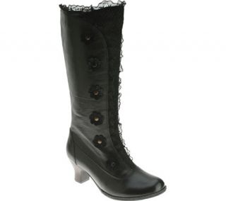 Womens Spring Step Heavenly   Black Leather Boots