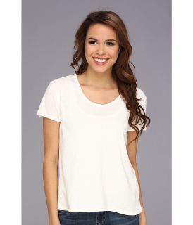 Calvin Klein Jeans Burnout S/S Scoop Tee Womens T Shirt (White)