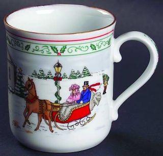 Royal Worcester Village Christmas Mug, Fine China Dinnerware   Porcelain,Winter