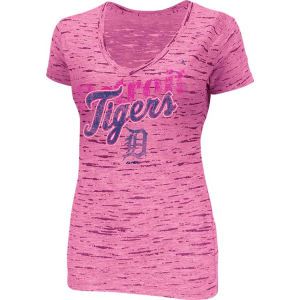 Detroit Tigers Majestic MLB Womens Long Shot Fashion T Shirt