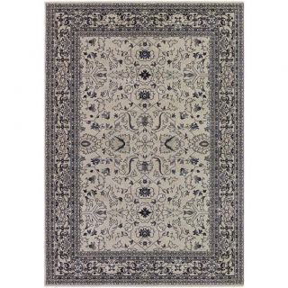 Bacara Nadia/ Beige Power loomed Area Rug (53 X 76) (CreamSecondary Colors Chocolate, Mocha, SilverPattern FloralTip We recommend the use of a non skid pad to keep the rug in place on smooth surfaces.All rug sizes are approximate. Due to the difference